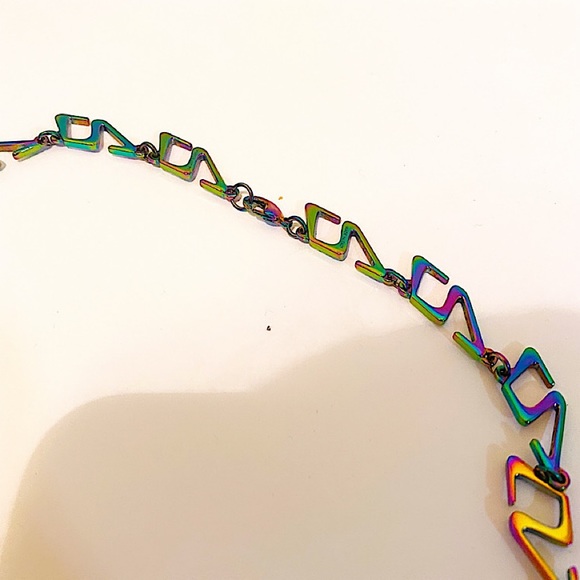 Authentic Vuitton x Virgil Abloh 2024 Rainbow Collier LV Link Necklace - Picture 7 of 10